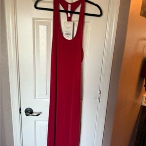 Fabletics Red Backless Dress